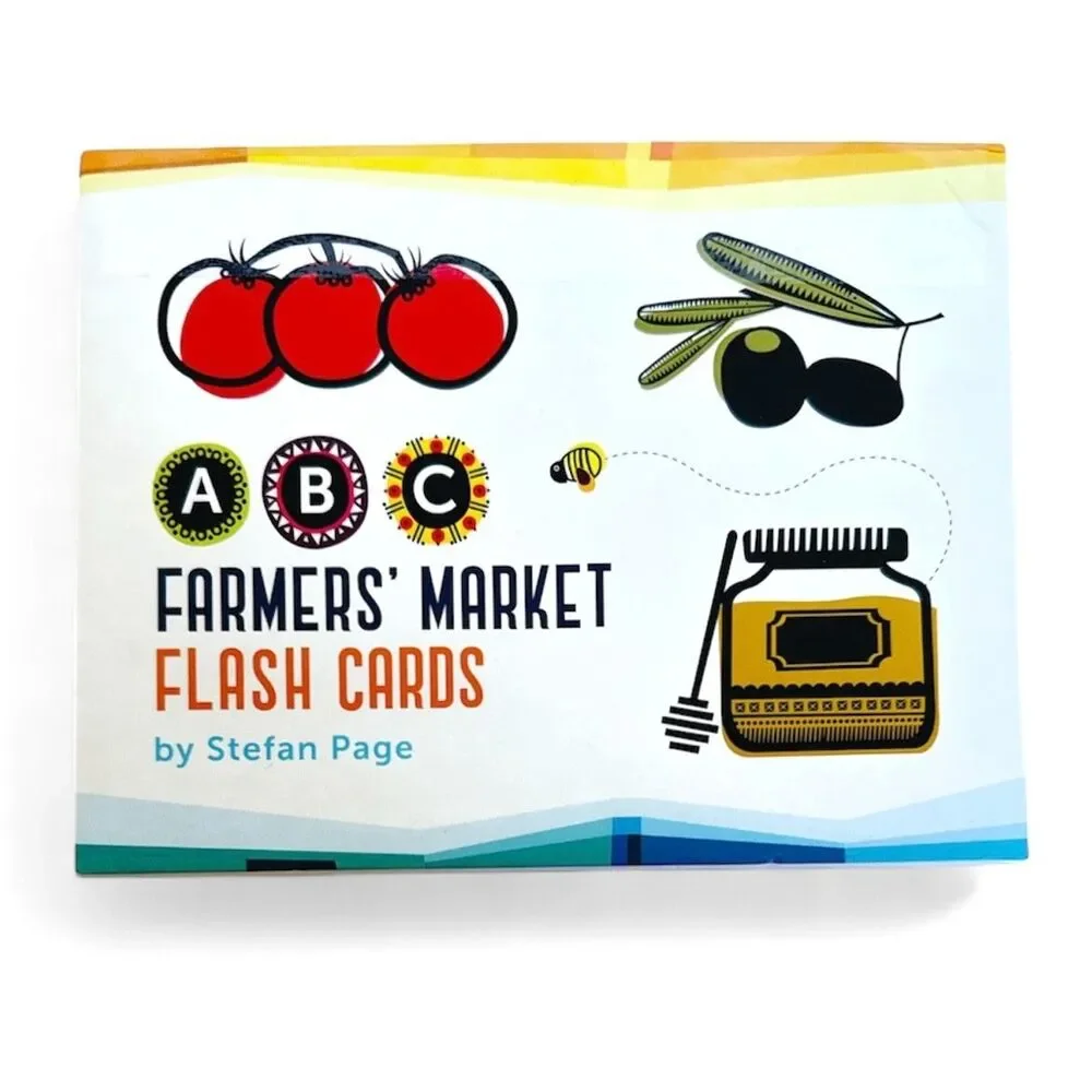 Flash Cards ABC Farmers Market Alphabet Flash Cards Learning Toys by Stefan Page